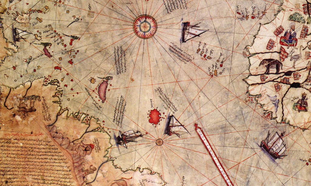 Piri Reis dibujó en 1513 el mapa más increíblemente preciso de América. Tanto que incluyó regiones aún sin descubrir