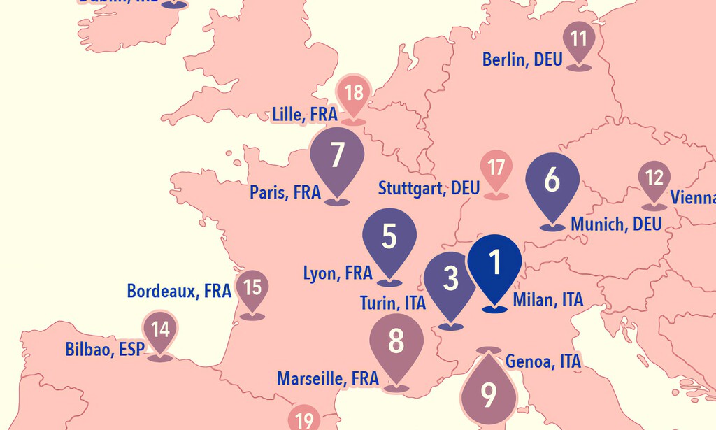 Las ciudades más «caminables» del mundo, reunidas en un mapa con un ganador aplastante: Europa