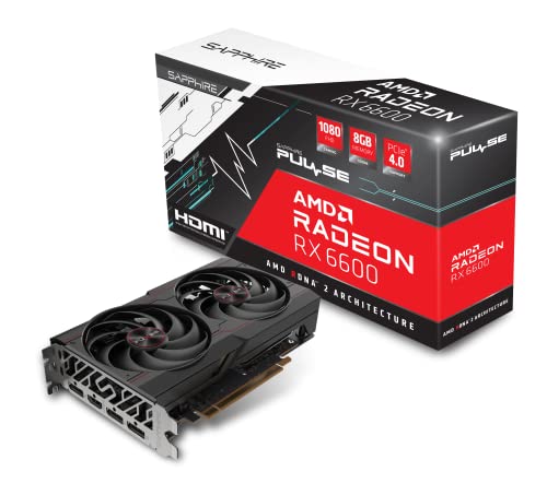 Sapphire Pulse AMD Radeon RX 6600 Gaming 8GB GDDR6 HDMI/Triple DP Tarjeta gráfica