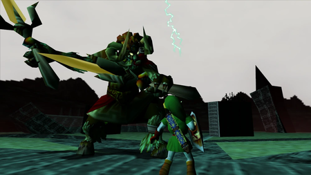 Link Vs Ganon Ocarina of Time